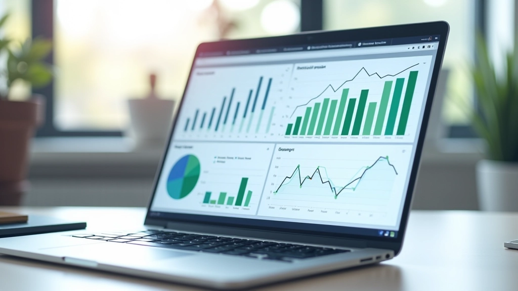 Složité ekonomické grafy s daty o HDP a inflaci na obrazovce